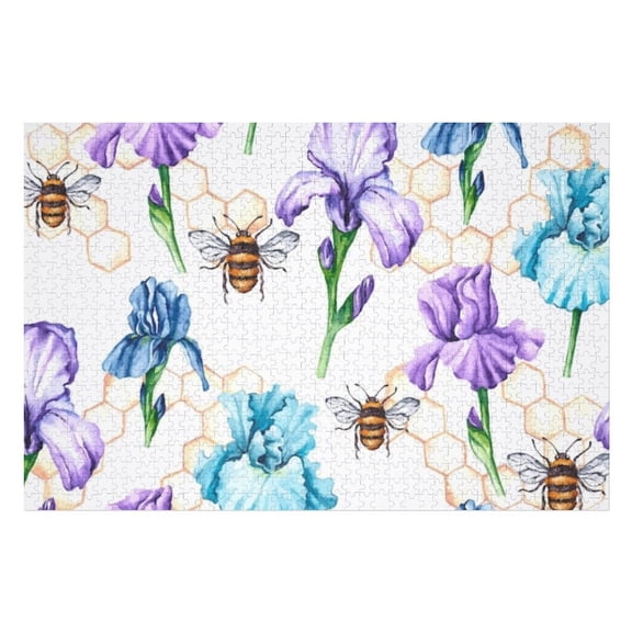 Puzzles for Adults 500 Pieces - Summer Pattern Funny Jigsaw Puzzles Learning & Fun Educational Toys Gift