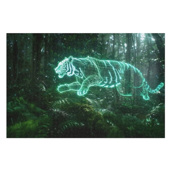 Puzzles for Adults 500 Pieces - Tiger Funny Puzzle Unique Difficult and Challenge Large Puzzle Game Toys Gift