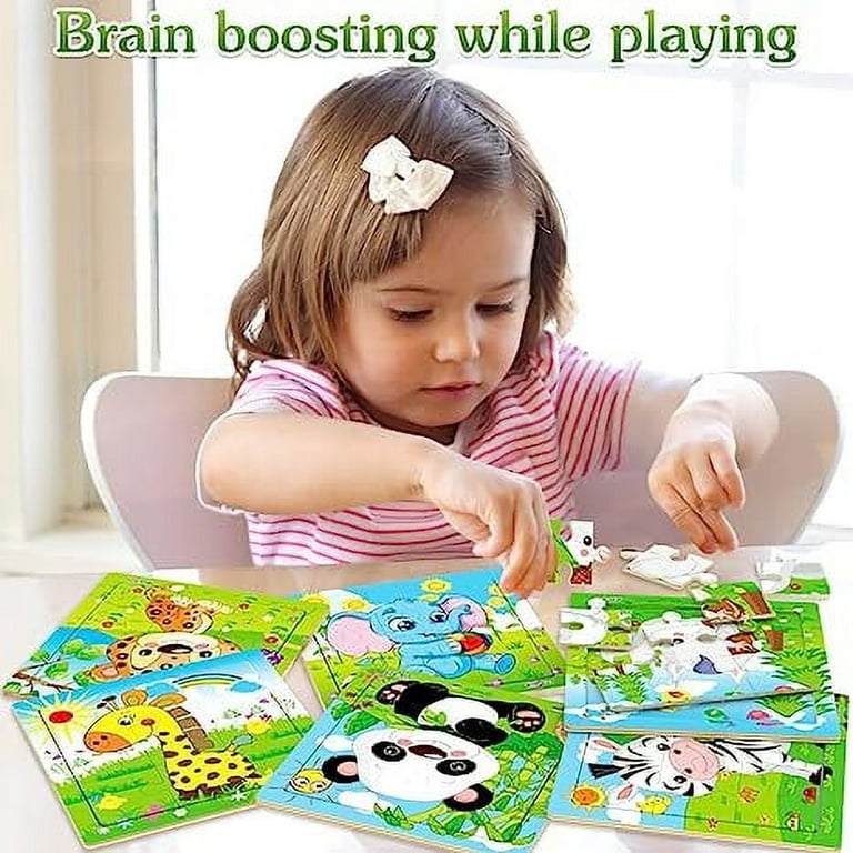  Wooden Jigsaw Puzzles for Kids Age 3-5 Year Old 30 Piece  Colorful Wooden Puzzles for Toddler Children Learning Educational Puzzles  Toys for Boys and Girls (4 Puzzles) : Toys & Games