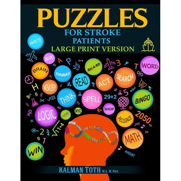 Puzzles for Stroke Patients: Large Print Version, (Paperback)