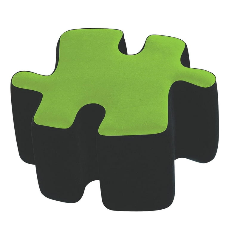 Two-Tone Puzzotto Ottoman - Color: Black/Green - Walmart.com