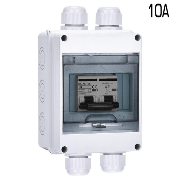 Pv Disconnect Box Dc1000V Circuit Breaker Solar Isolator Switch 6-125A 10A