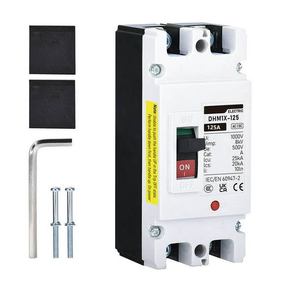 Pv Mccb Dc Isolator Switch 2P Dc500V Pv Compact Circuit Breaker For Solar System