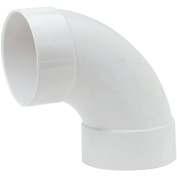 Pvc Dwv 1/4 Bend Long Sweep 90 Degree 4 In