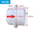 thumbnail image 1 of Pvc Fan Check Valve For Bathroom Kitchen Valve Round Pipe Backdraft Damper For Preventing Mosquitoes Home Improvement, 1 of 9