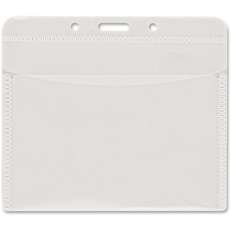PVC-Free Badge Holders, Horizontal, Clear 4.5 PVC-Free Badge Holders, Horizontal, Clear 4.5