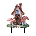 thumbnail image 1 of Pvc Garden Card Insertion, Creative forest Tale House with Mushroom Accents, Lightweight Outdoor Courtyard Patio Decor, 1 of 8