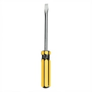 Pvc Handle Screwdriver Metric Single Use Steel Flathead Driver, 6 Inch And 3.25 Inch Lengths for Household Toolbox Dorm Set Diy Repairs, 1 Screwdriver