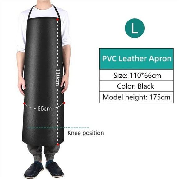 Pvc Leather Apron For Kicten Bar Bbq Cleaner Waterproof Oilproof High Quality Apron Electric Welding Aprons S-Xl Thermal Aprons