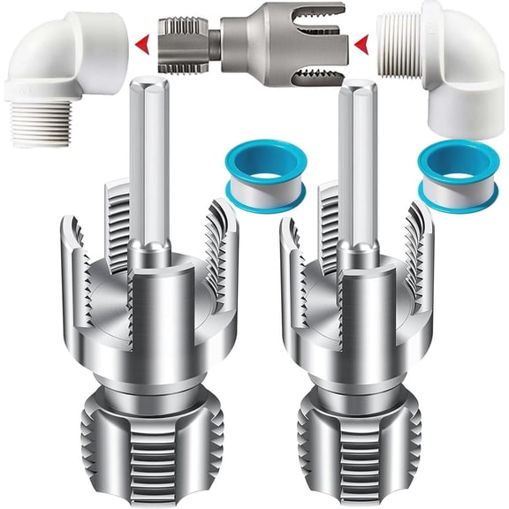 Pvc Pipe Threader, Pipe Tapping and Threading Tool, 4 in 1 Water Pipe Threader, Pipe Thread Cutting Tools for 1/2'' 3/4'' 1'' Dies, External & Internal Pipes Threader, Water Pipe Threading Tool