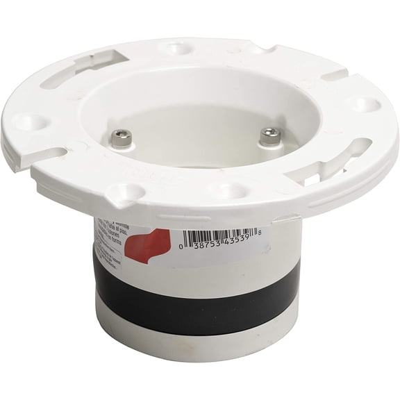 Pvc Plastic Compression Closet Flange, 4 In.