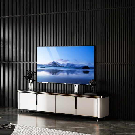 Pvc Slat Wall Panels, 12 Pack, 3D Fluted Wall Decor for Living Room, Tv Background, Black