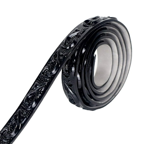 Pvc Soft Wire Frame Decorative Wall Border Paintable Decorative Strip, Peel and Stick Self Adhesive Design Waterproof Caulking Strip for Floor Edge Wall Skirting Board Countertop, 2m X 12mm-Silver