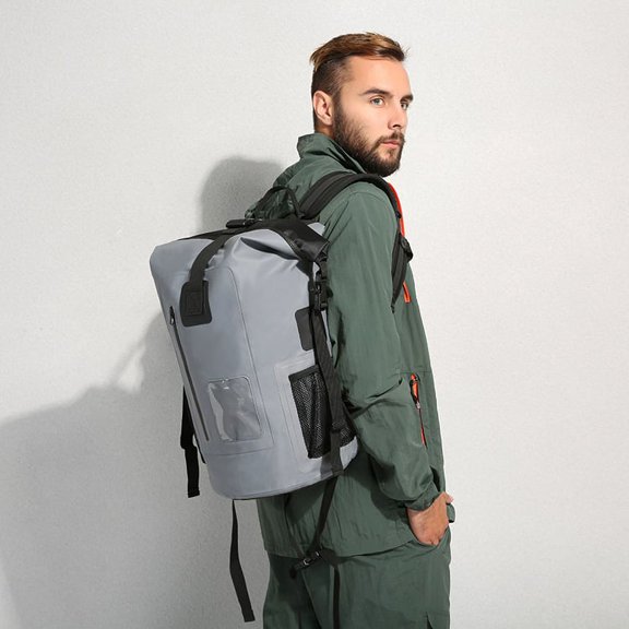 Pvc waterproof backpack,Red