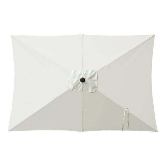 Pw Tools Outdoor Umbrella Replacement Canopy 6.6x10ft Patio Umbrella Replacement Canopy UV Protection Heavy Duty Parasol Top Garden Accessories for Pool Backyard & Market appropriate