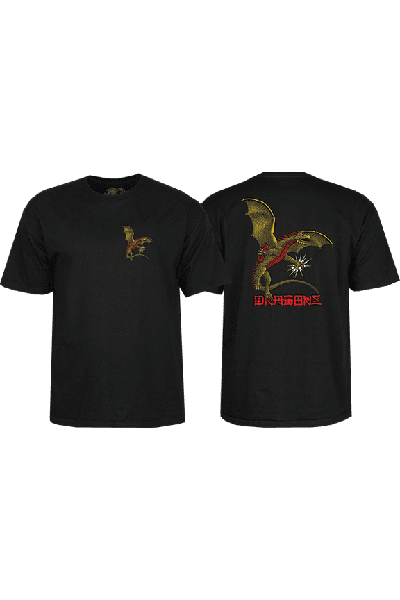 Pwl/P Dragon Logo Ss M-Black