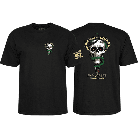Pwl/P Mcgill Skull And Snake 40Th Ss M-Black