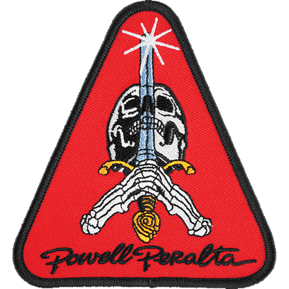 Pwl/P Skull & Sword Patch Red