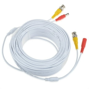 PwrON 150ft White Extension Power/Video Cable Replacement for Swann CCTV Kit SWDVK-425504C Cord
