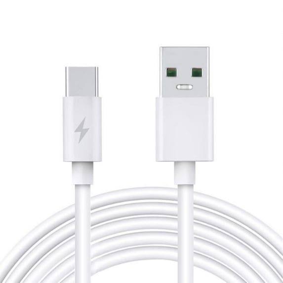 PwrON 3.3ft White 5A Fast USB-C Type-C Charger Charging Cable Cord for vivo Z1x Z5 X27 Pro iQOO Power Data Sync Cable Lead