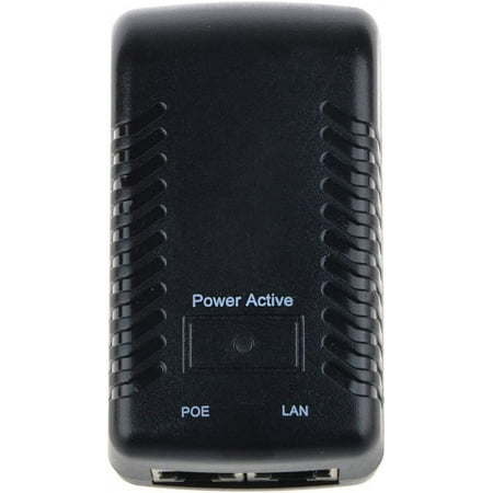 PwrON 48V-0.5A Wall Plug POE Injector Ethernet Adapter IP Phone/Camera Power Supply US