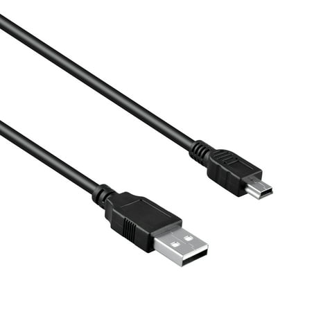 PwrON 5ft USB Power Cable Cord Lead Replacement for JVC camCorder Everio model GZ-MS100RS GZ-MS100R GZ-MS100RUS GZ-MS100US
