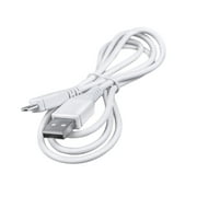 PwrON 5ft White Micro USB Charging Cable Charger Cord Lead Replacement for JETBeam BR10 GT BR10GT Bicycle Light USB Rechargeable CREE XM-L LED Flashlight