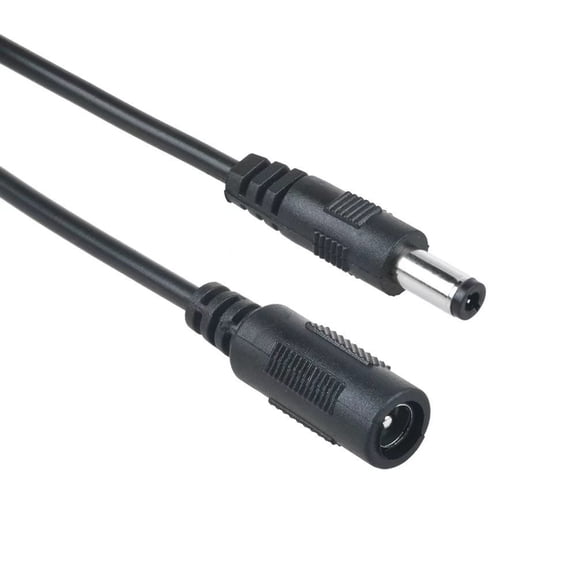 PwrON Compatible 3.3ft 5.5 x 2.5mm DC Power Jack Male to Female Extension Cable Cord Lead Plug D2W8