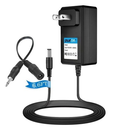 PwrON Compatible 3.5mm Male Tip AC / DC Adapter Replacement for CUI Stack DPD090050-P1 DV-9500 Power Supply