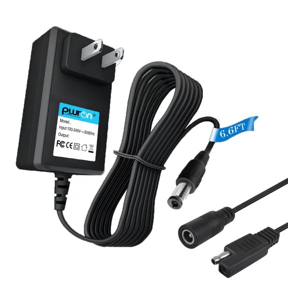 PwrON Compatible 7.5V DC Charger Power Adapter Replacement for 6V Quad ATV 4 Four Wheeler Ligtning Mcqueen batman