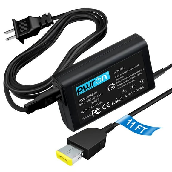 PwrON Compatible AC Adapter Charger Replacement for Lenovo Ideapad 500-15 ACZ 80K4 Laptop Power Supply Cord