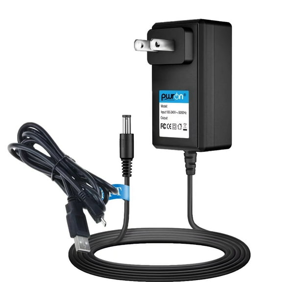 PwrON Compatible AC/DC Power Charger Adapter+USB PC Cord Replacement for RCA Cambio W1162 W116 W101 V2 Tablet