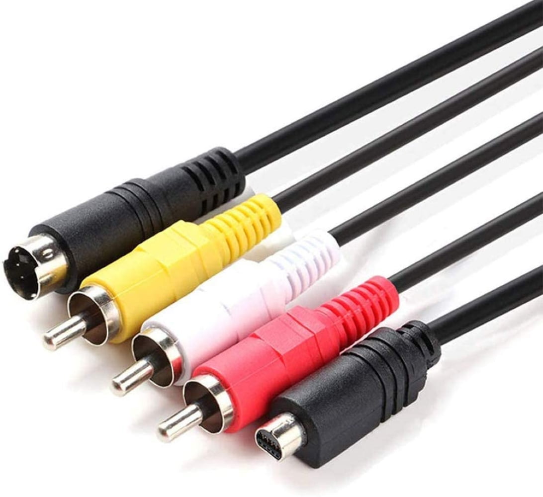 PwrON Compatible AV A/V TV-Out Audio Video Cable Cord Replacement for ...