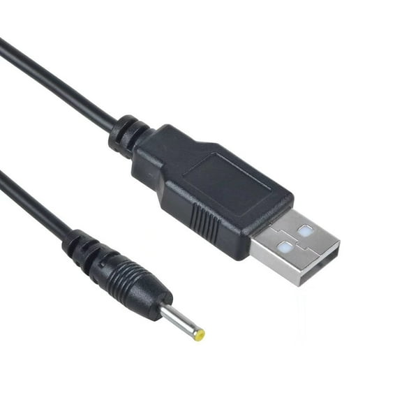 PwrON Compatible USB PC DC Power Charging Charger Cable Cord Lead w 2.5mm Cord Replacement for Tablet eReader