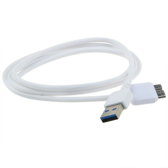 PwrON Compatible White USB 3.0 Cable Replacement for Seagate SRD0NF2 STEG4000100 4TB STEG3000100 Plus 3TB