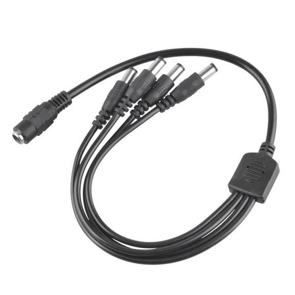 PwrON OD5.5mm Jack to 4Plug Splitter Replacement for Visual Sound 1 Spot Multi-Plug 4 5 8 Cable MC4 MC8
