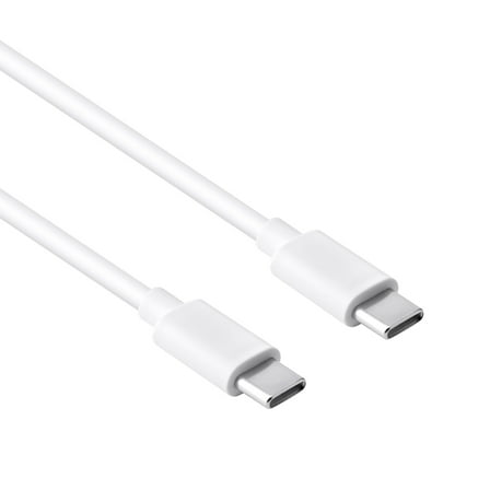 PwrON White 6ft 100W USB-C to USB-C Data Sync Power Adapter Charger Cord Cable Compatible with iPad mini 6th Gen 2021