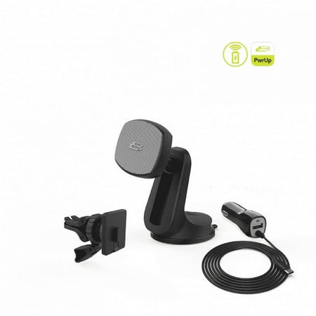 Bracketron - PwrUp Qi Magnet Mount - Black