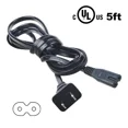 thumbnail image 1 of Pwron 5Ft Ul Ac Power Cord Cable For Comcast Cable Box Directv Dish Dvr 2-Prong, 1 of 6