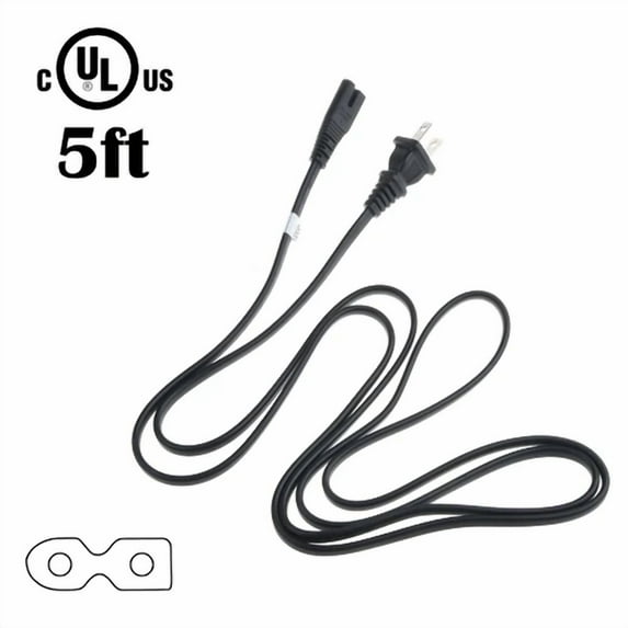 Pwron 5Ft Ul Polarized Power Cord Cable Lead For Sharp Sanyo Emerson Led Tv Lcd