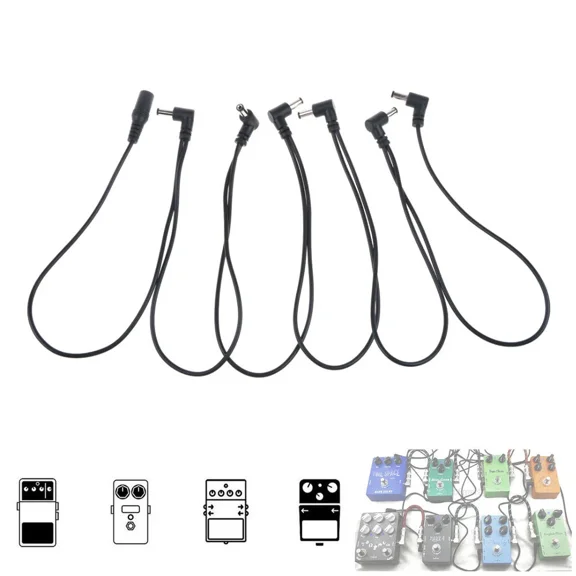 Pwron 6 Way Daisy Chain Cable For Electric Guitar Effect Pedal Power Cord Lead