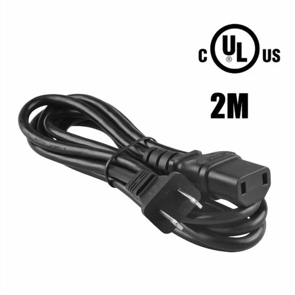 Pwron 6Ft Ul 2-Prong Ac Power Cord Cable For Proficient Audio S10 S8 Subwoofers
