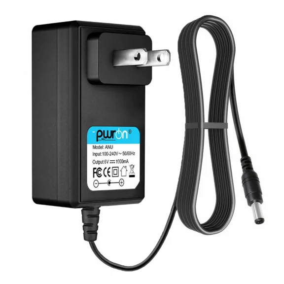 Pwron Power Supply Cable Dc 6V 1A 3.5Mm X 1.35Mm Ac Adapter Charger Cord Us Plug