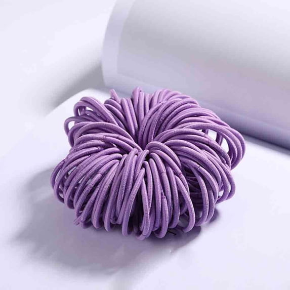 Pxiakgy 100Pcs Elastic Hair Ties, No Crease Hair Small Ponytail Holders for Kids Girls Baby Toddler, Multicolor, Hair Accessories Girls 100 of 3 Cm Nylon Non-Harm Hair Rubber Color Hair Rope Jewelry