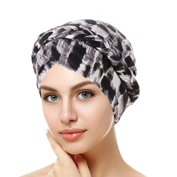 Pxiakgy African Turban for Women Knot Pre-Tied Bonnet Beanie Cap Headwrap,Cancer Chemo Beanies Bandana Headwrap Head Scarf Hijab Cap Head Braid Pre-Tied Hat Ethnic Headwear Wrap Baseball Caps Grey