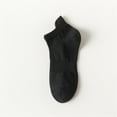 thumbnail image 1 of Pxiakgy Ankle Socks for Women, Cushioned Low Cut Running Socks Breathable Cotton Gym Socks for Women Thin Cotton Socks Thin Athletic Running Low Cut No Show Socks with Heel Tab Black One Size, 1 of 4