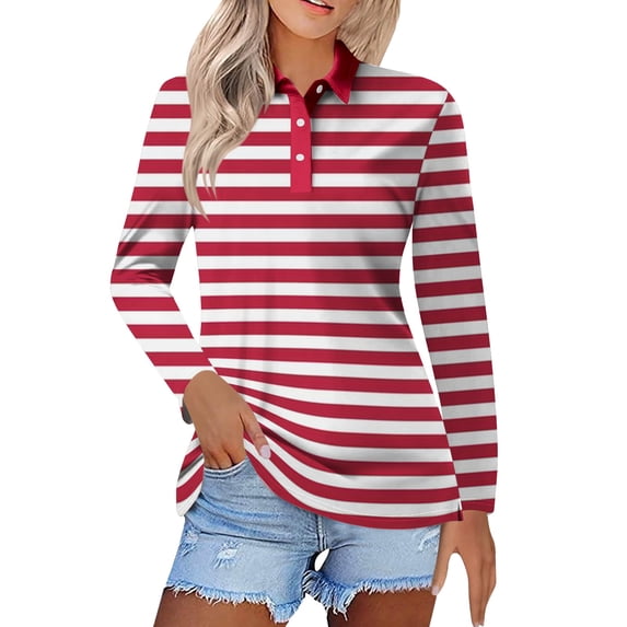 Pxiakgy Women's Polo Shirts Cotton 3-Button Long Sleeve Collared Tops Summer Cool Shirt Uniform Casual Shirts Women's Short Sleeved Slim Fit Casual Fashion Top Pink Xxl