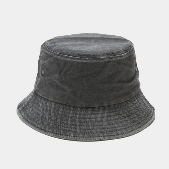 Pxiakgy Bucket Hats for Women 2025 Trendywashed Cotton Retro Fisherman's Hat Fashionable Men's and Women's Outdoor Sun Sun Visor Grey One Size