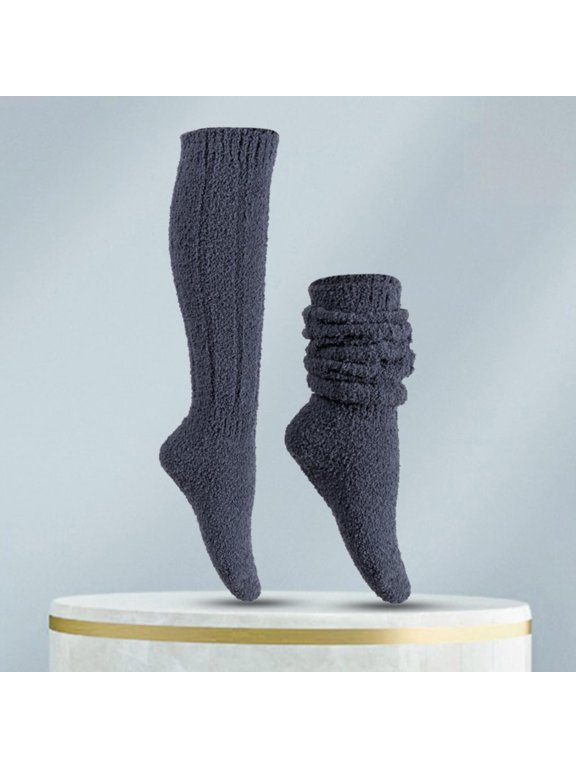 Clearance Sale!! Compression Socks for Women and Men - Best Support for Running Women's Thick Socks Winter Extra Thick and Moon Socks Autumn and Winter Warm Home Stockings Beige One Size