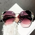 thumbnail image 1 of Pxiakgy Clearance Sale!! Fashion Glasses for Women 2025 Sunglasses for Women Slimming Sunglasses Internet Famous Trendy Styles Sun Purple One Size, 1 of 5